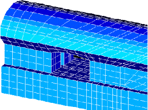 Modèle d'une culée en béton armé